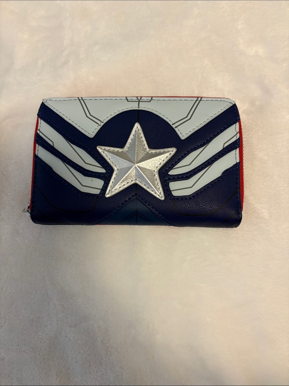 The falcon and the winter solider zip up wallet